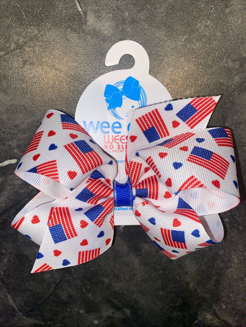 Wee Ones Weestay, No Slip Clip USA 🇺🇸 Bow